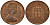 Великобритания 1 пенни 1983 Елизавета II (1952-2022) KM 927, Spink 4238 (B2) бронза 4602-113