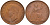 Великобритания 1 пенни 1944 Георг VI (1936-1952) KM 845, Spink 4114 бронза 4593-231