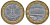 Сирия 25 фунтов 1995 Хафез Асад KM 122 биметалл 4145-1222