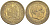 Испания 2,5 песеты 1953 (56) Франциско Франко (1939-1975) KM 785 алюминиевая бронза 4523-453