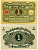 ГЕРМАНИЯ 1 МАРКА 1920 1 МАРТА 1920, ВЕЙМАРСКАЯ РЕСПУБЛИКА Pick 58 бумага аUNC 7548-100-4