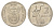 ЮАР 2 ранда 2003 KM 335 медь плакированная никелем 4626-1241