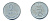 ДАНИЯ 2 ЭРЕ 1969 C; S, ФРЕДЕРИК IX (1947-1972) KM 840.2 цинк 51-4333