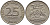 Тринидад и Тобаго 25 центов 1966 герб KM 4 медно-никель 4396-637