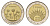 Аргентина 1 песо 2010 200 лет Аргентине - парк Эль-Палмар KM 156 биметалл 4663-644