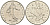Франция 1/2 франка 1987 сеятель KM 931.1 никель 25-1213