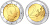 Монако 2 евро 2009 Князь Альберт II KM 195 биметалл UNC 4571-857