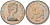 Остров Мэн 25 пенсов 1975 кошка Мэна KM 31 медно-никель UNC 74-531