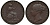 Великобритания 1/2 пенни 1854 Виктория (1837-1901) KM 726, Spink 3949 медь 189-116
