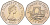 Джерси 50 пенсов 1983 замок Гросне, Елизавета II (1952-) KM 58.1 медно-никель UNC 4583-546