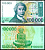 Хорватия 100000 динаров 1993 Pick 27 a бумага UNC (пресс) 6262-27-3-1