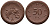 Саксония 50 пфеннигов 1921 виноград и лопата J. N 54 фарфор UNC 1094-8-61
