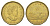 Канада 1 доллар 2015 Елизавета II (1952-2022), утка KM 1255 никель плакированный позолоченной бронзой 4631-827