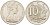 Австралия 10 центов 1976 Елизавета II (1952-), птица лирахвост KM 65 медно-никель UNC 3457-646