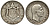 Албания 1 франга ари 1935 R, Ахмет Зогу I (1928-1939) KM 16 серебро 441-1625