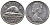Канада 5 центов 1977 Елизавета II (1952-2022), бобр KM 60.1 никель 4364-2442