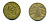 ГЕРМАНИЯ 5 РЕЙХСПФЕННИГОВ 1924 A, KM 39, J. 316 алюминиевая бронза 46-2124