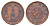 Япония 1/2 сена 1876 Y 16 медь 1519-222