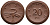 Саксония 20 пфеннигов 1921 колосья и серп J. N 53 фарфор UNC 1094-8-21