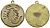 ЕВРОПА КУЛОН С УШКОМ ND ЗНАК ЗОДИАКА, СКОРПИОН желтый металл 4364-3547