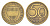 Австрия 50 грошей 1959 KM 2885 алюминиевая бронза 4136-825