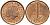 Нидерланды 1 цент 1980 Юлиана (1949-1980) KM 180 бронза  UNC  4598-266