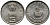 Индия 5 рупий 1995 50 лет FAO KM 157 медно-никель UNC 176-1225