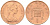Великобритания 1 пенни 1971 Елизавета II (1952-2022) KM 915, Spink 4237 (B1) бронза 4588-537