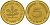 ФРГ 5 пфеннигов 1991 F J.382, KM 107 сталь плакированная латунью    4598-1116