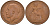Великобритания 1 пенни 1919 Георг V (1910-1936) KM 810, Spink 4051 бронза 4593-212