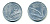 ИТАЛИЯ 10 ЛИР 1955 R, КОЛОСЬЯ, ПЛУГ KM 93 алюминий 23-1155