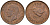 Великобритания 1 фартинг 1944 Георг VI (1936-1952) KM 843, Spink 4116 бронза 4596-965