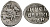 Русское Царство денга 1547-1584 Иван IV Васильевич, Московский  монетный двор, 0,34 ГР ГиК №57 серебро 262-1412
