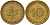 ФРГ 10 пфеннигов 1984 D J. 383, KM 108 сталь плакированная латунью    4603-531