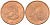 Финляндия 2 евроцента 2000  KM 99 сталь плакированная медью  UNC  4564-367