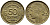 ФРАНЦИЯ 50 САНТИМОВ 1932 ТИП MORLON, OPEN 9, С ЯГОДОЙ KM 849.1, LE FRANC 192.7 алюминиевая бронза 46-239