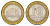 Россия 10 рублей 2008 СПМД, серия Российская федерация - Свердловская область Y 978 биметалл 4631-241