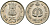 Индия 25 пайсов 1982 IX Азиатские игры KM 52 медно-никель UNC 94-1225