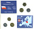 Польша набор из 3 монет 2003 - 2009 1, 2, 10 грошей, в запайке    UNC  1-5-2-40