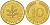 ФРГ 10 ПФЕННИГОВ 1990 F KM 108, J. 383 сталь плакированная латунью 4182-953