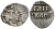 ВЕЛИКОЕ КНЯЖЕСТВО МОСКОВСКОЕ ДЕНГА 1535 - 1547 ИВАН IV ВАСИЛЬЕВИЧ, МОСКОВСКИЙ МОНЕТНЫЙ ДВОР, 0,34 ГР ГиК №43 серебро 262-843