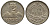 Гватемала 1/4 реала 1896 5 звезд, Испанское правление KM 162 серебро 116-466