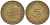ФРГ 5 пфеннигов 1950 F KM 107, J. 382 сталь плакированная латунью 55-1246