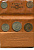 Кипр набор центрального банка из 5 монет 1955 UNC 00-00