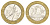 Франция 10 франков 1989 тип гений Бастилии KM 964.1, Le Franc 375.3 биметалл 4624-421
