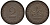 ФРГ 2 ПФЕННИГА 1965 J KM 106, Jager 381 бронза 4546-934