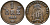 Швеция 1 эре 1883 Оскар II (1872-1907) король Швеции и Норвегии KM 750 (528) бронза 84-1525