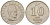 Турция 10 новых курушей 2006 KM 1166 медь цинк никель 4602-1127