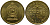 Шри-Ланка 1 рупия 2009 KM 136.3 сталь плакированная латунью UNC 4567-814