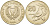 КИПР 20 ЦЕНТОВ 1988 ПТИЧКА KM 57.2 никель латунь 175-747